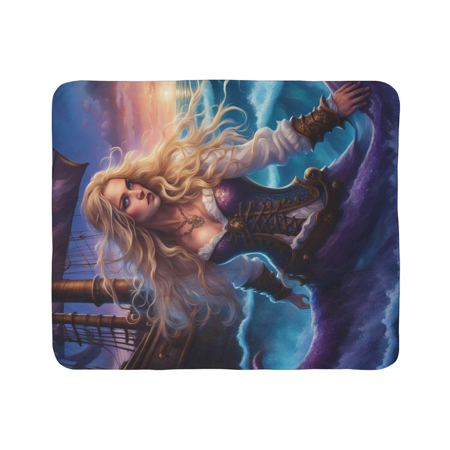 Fleece Sherpa Blanket Siren
