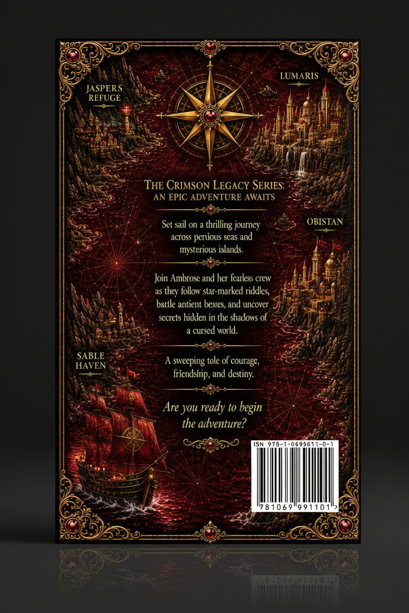 Ambrose Book One - Back Cover 3D Render